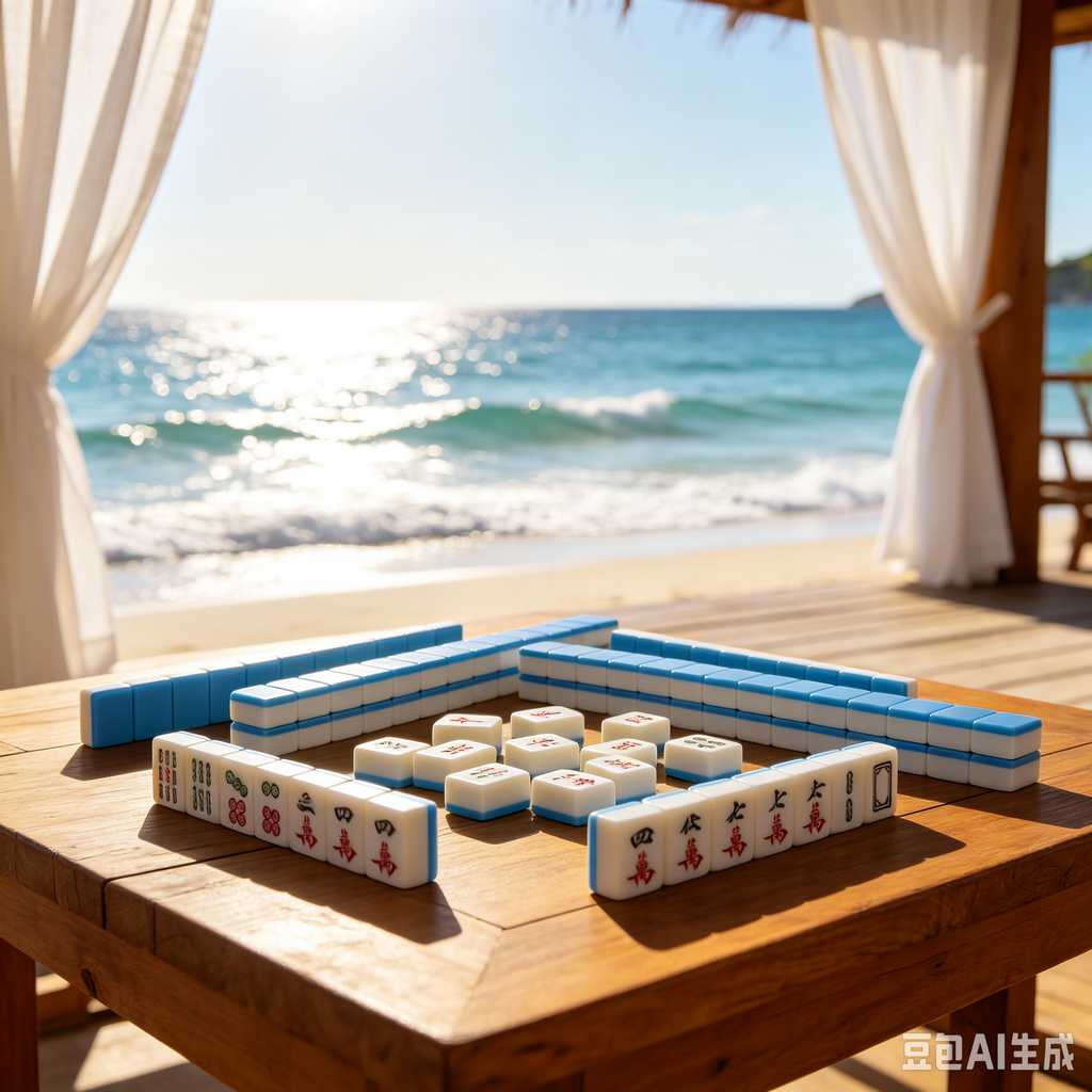 retro text mahjong tiles