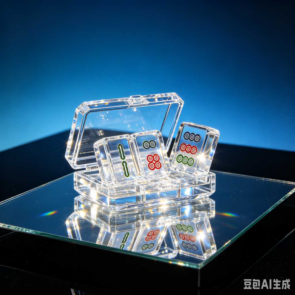 flat print mahjong set